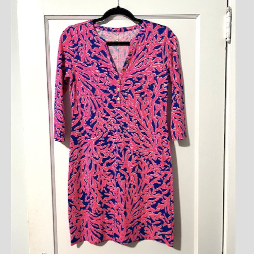 NWT Lilly Pulitzer Alessia Dress Tropical Pin Did You Catch That Size XS